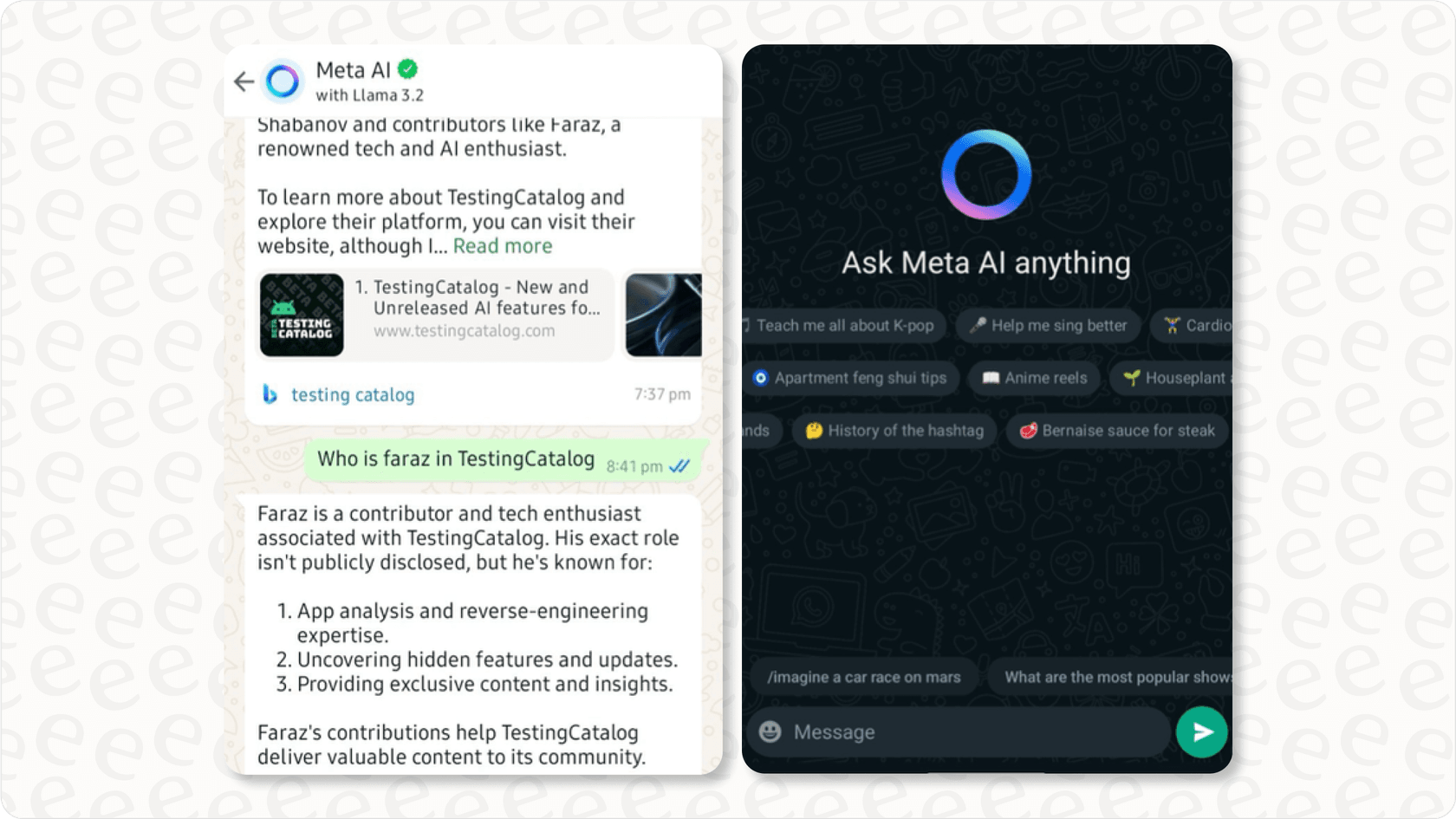 Visual representation of Meta's Llama 3, an open-source small language model used in various applications.