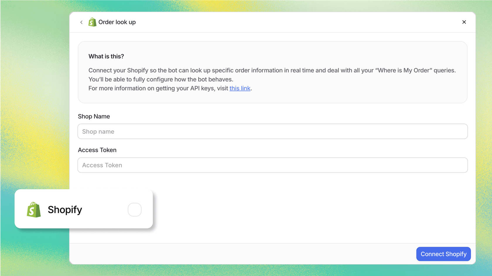 A screenshot of the eesel AI dashboard showing one-click integrations with various help desks and knowledge bases, which our Sierra reviews highlight as a more flexible approach.