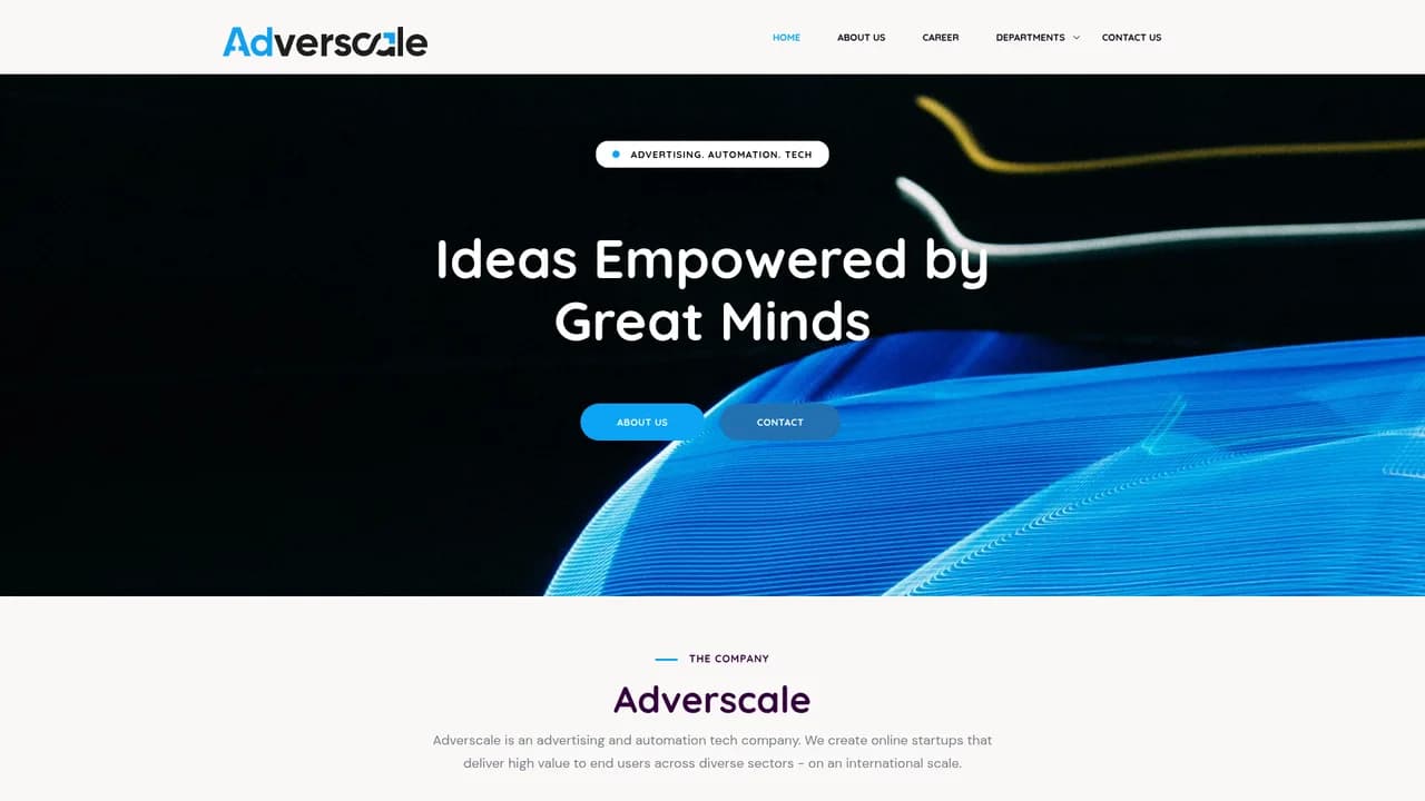 Adverscale website