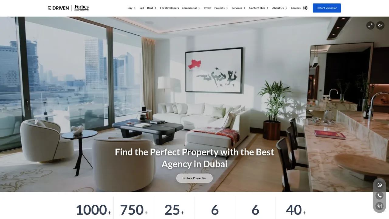 Driven Forbes Global Properties website