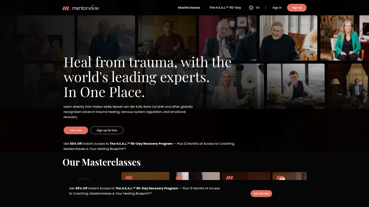 MentorShow website