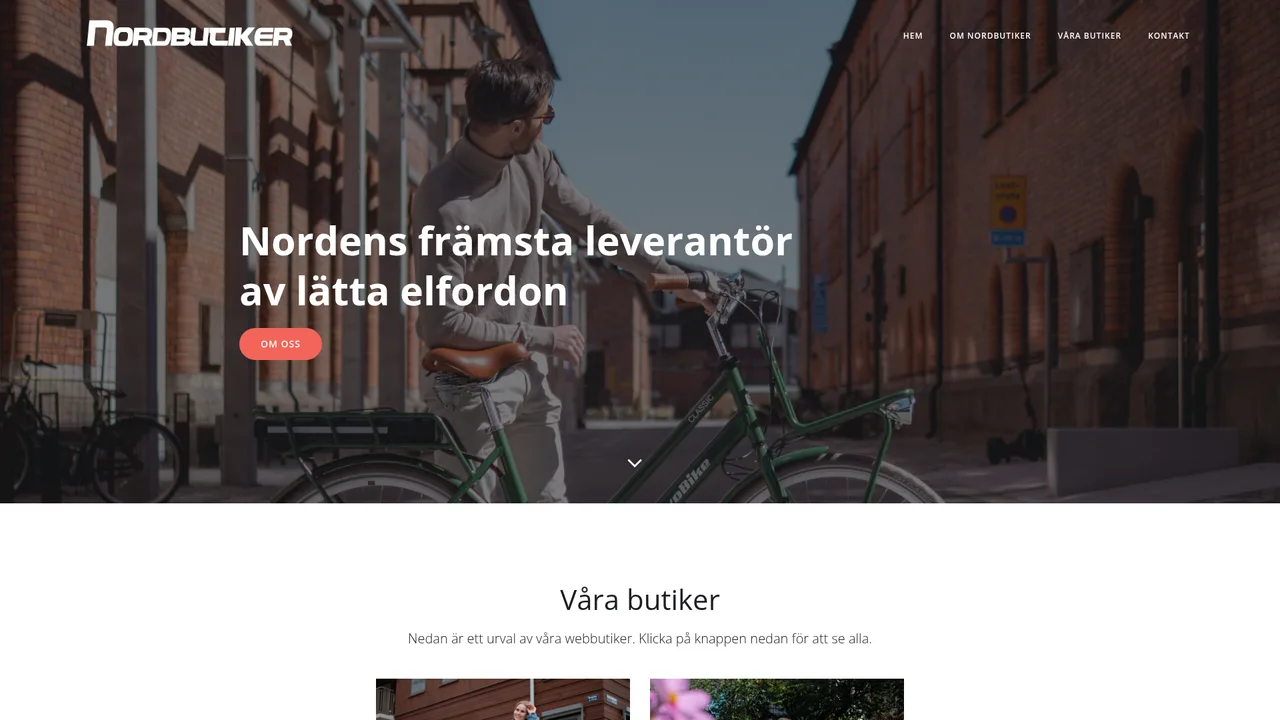 Nordbutiker website