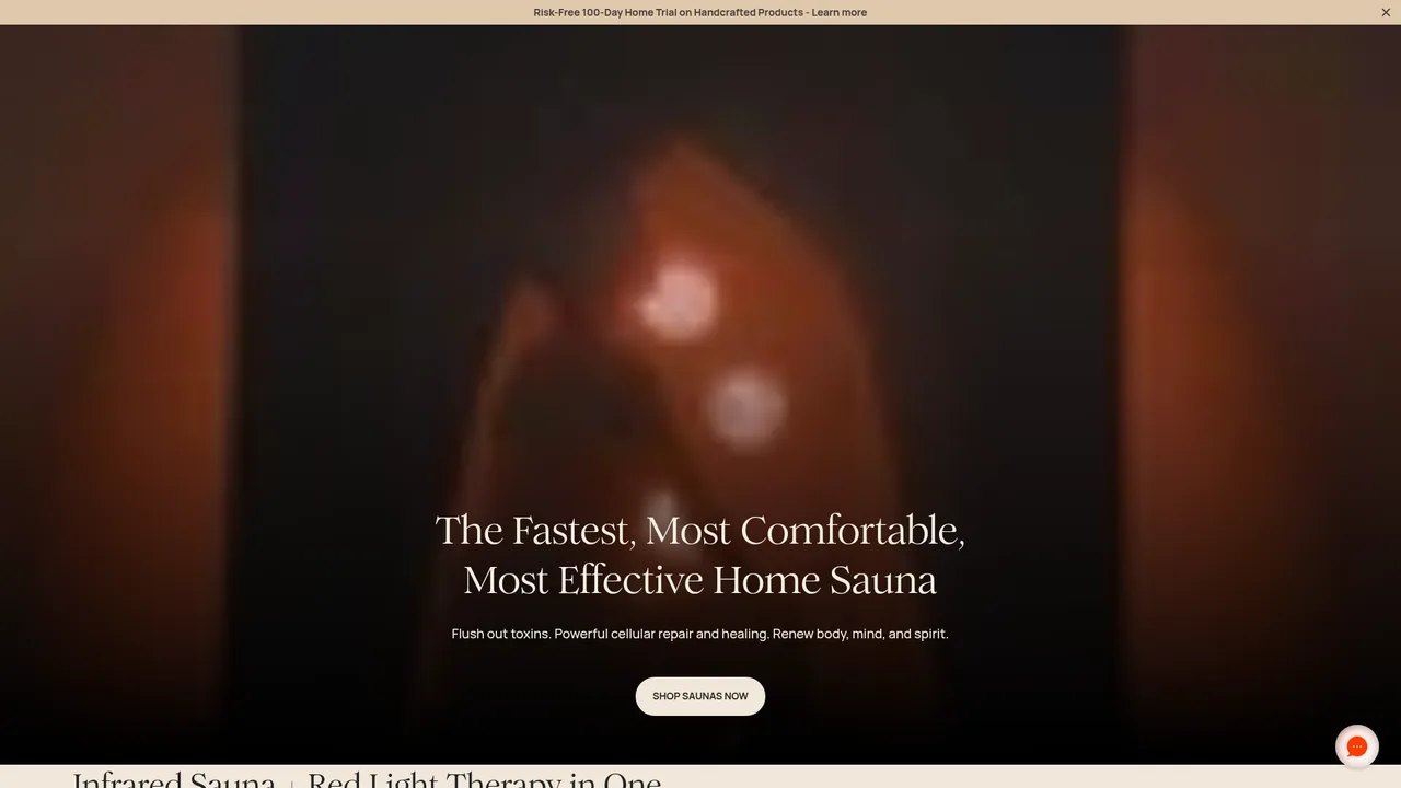 SaunaSpace website
