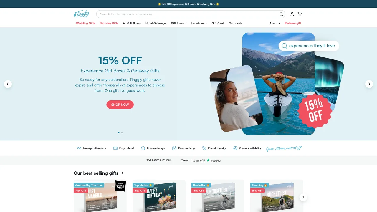 Tinggly website