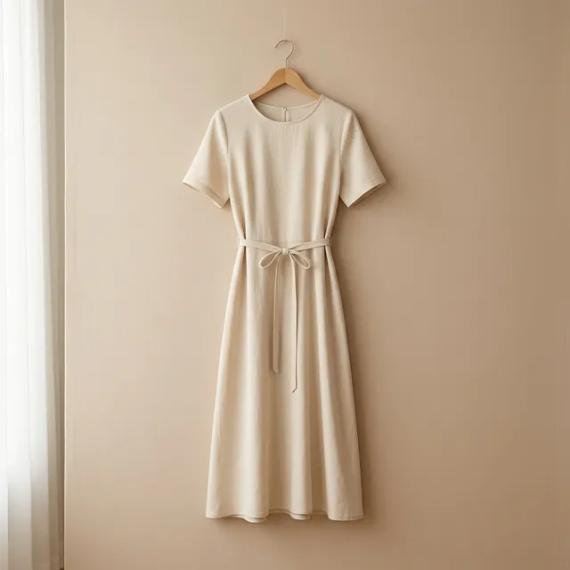 Linen Wrap Dress