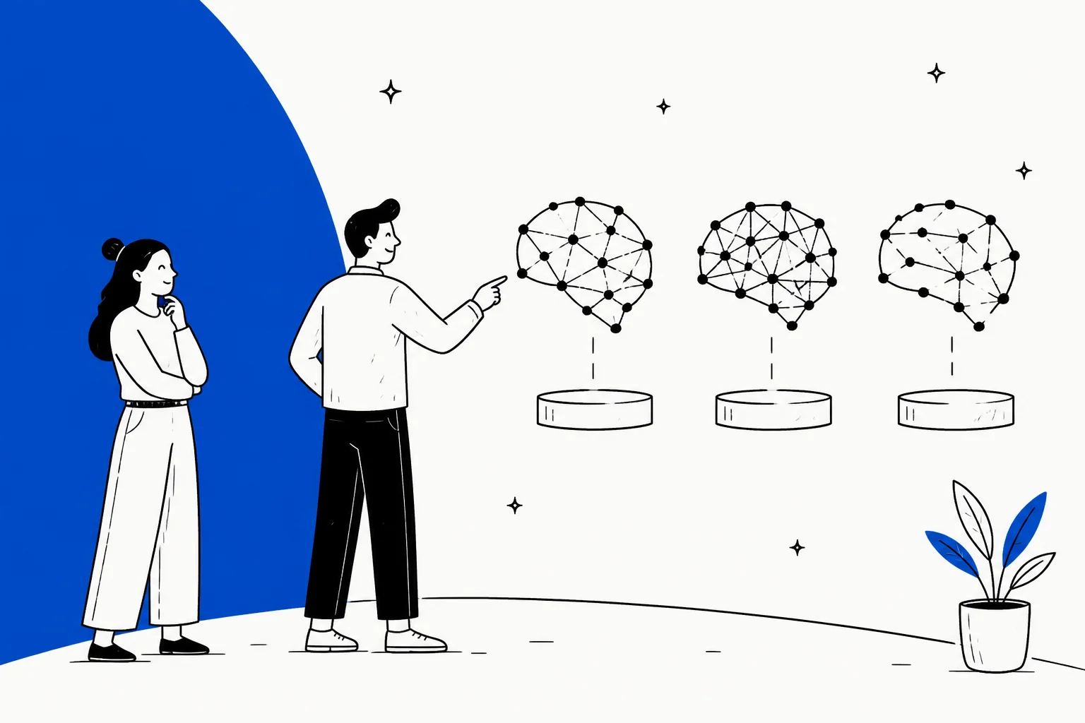 Illustration of a roundup comparing open-weight AI model alternatives to Tencent Hy4