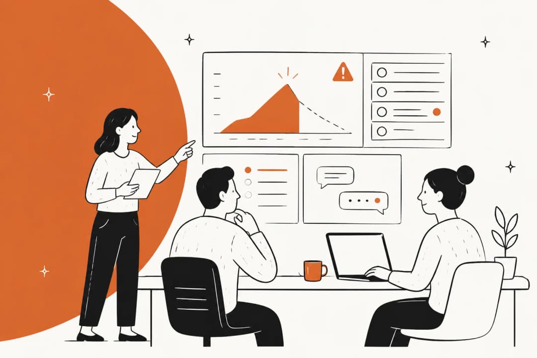 Illustrated hero banner for a guide on handling support tickets during a SaaS outage