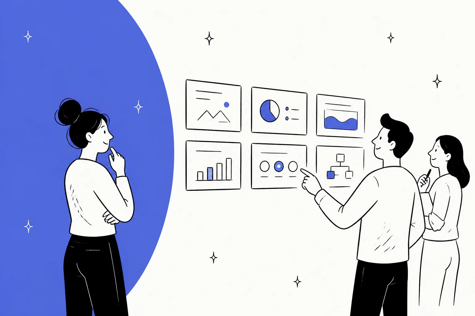 Illustration of several AI presentation tools as an alternative to Claude's slide maker.