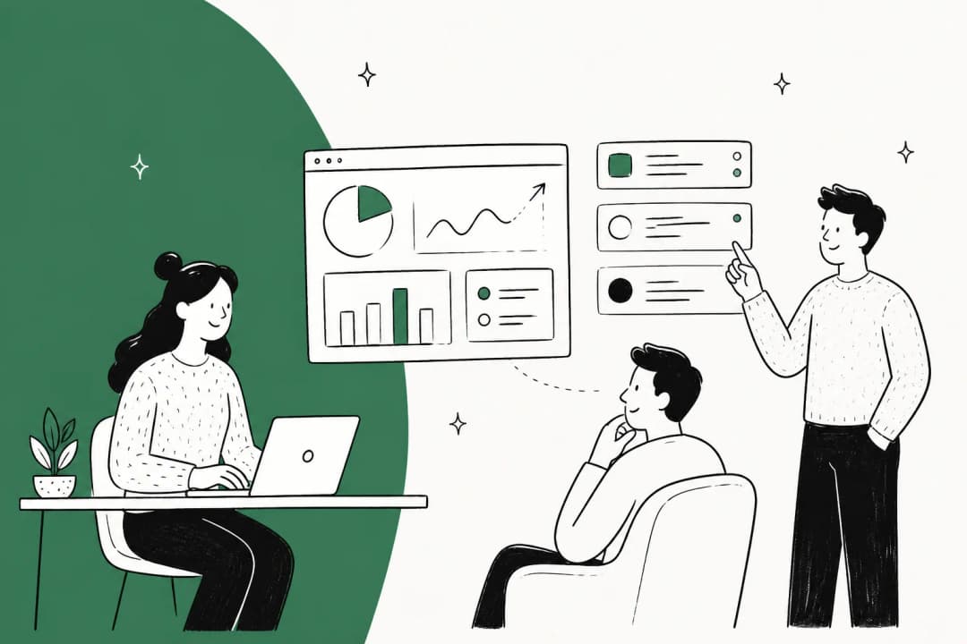 Illustration comparing an all-in-one AI marketing operator with specialist AI teammates