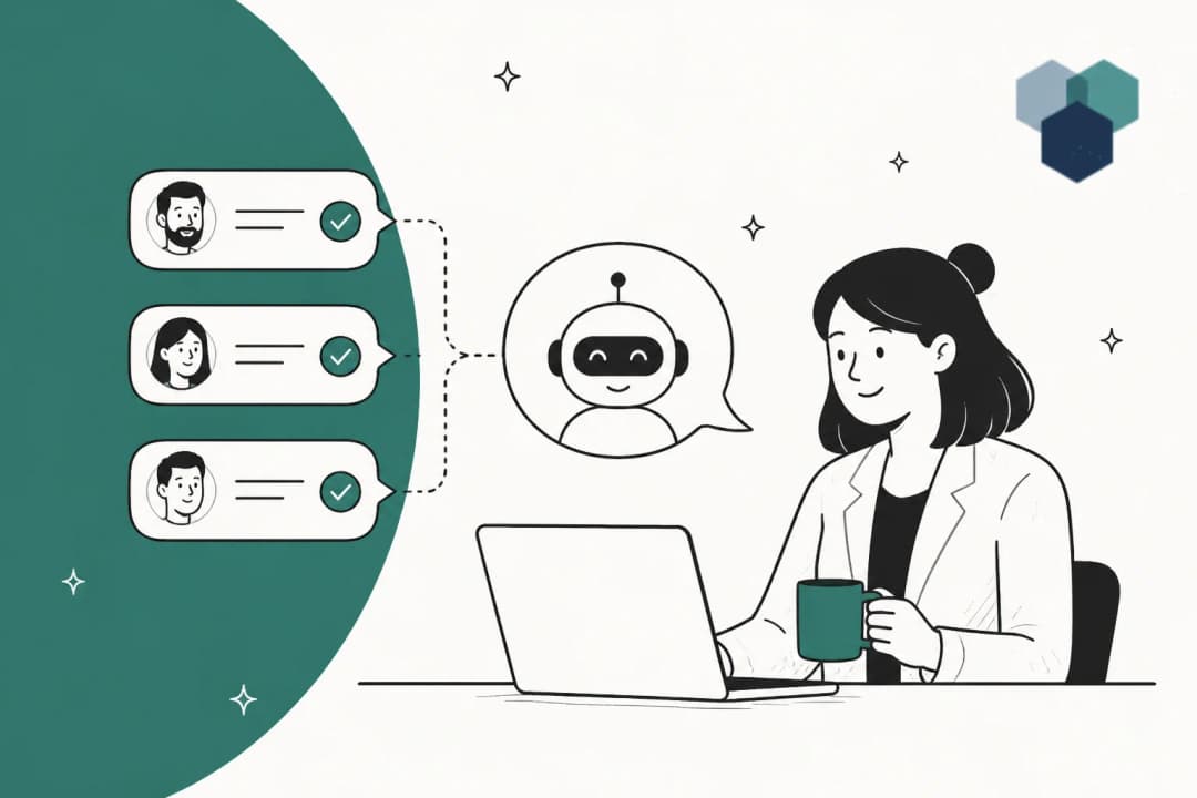 Corebee pricing illustration in the brand's teal green palette