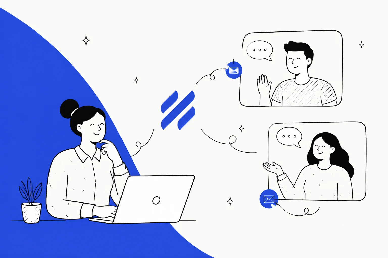 Illustration comparing the best Help Scout AI alternatives for customer support teams