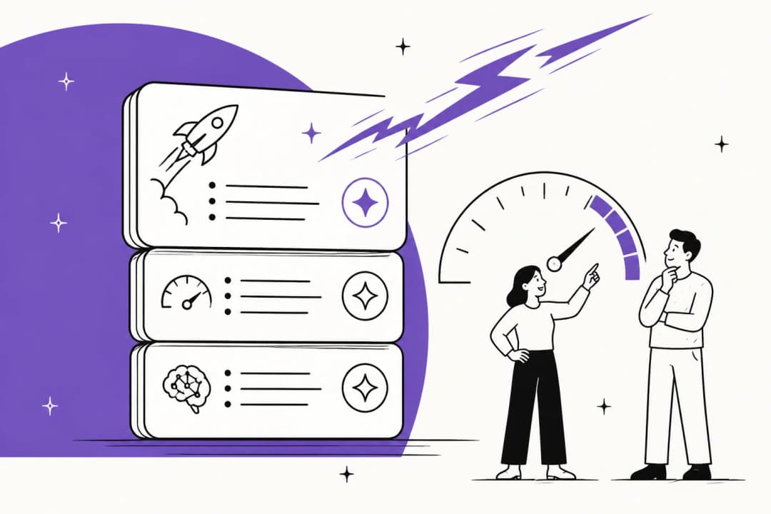 Illustration of three stacked subscription cards with a lightning streak and a usage gauge, representing the ChatGPT Pro 500 tier