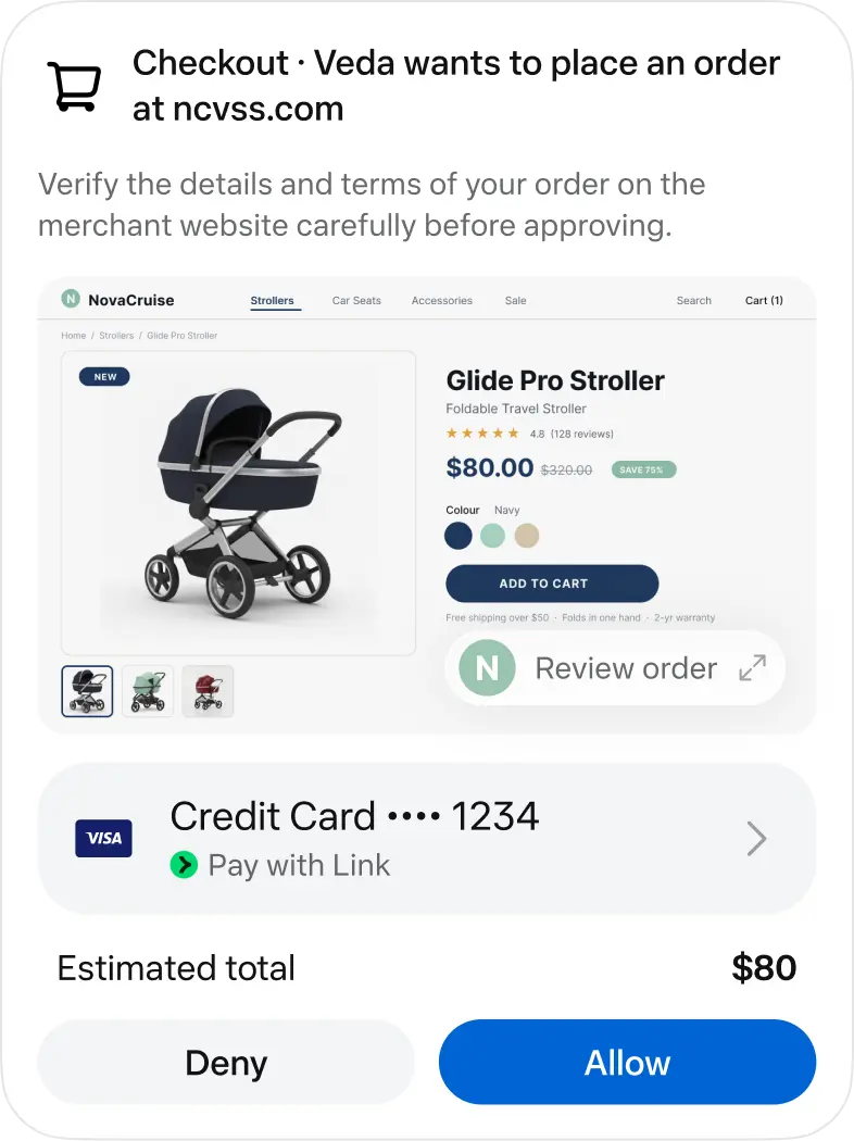 Meta Muse checkout and approval controls, as shown on Meta's own product page