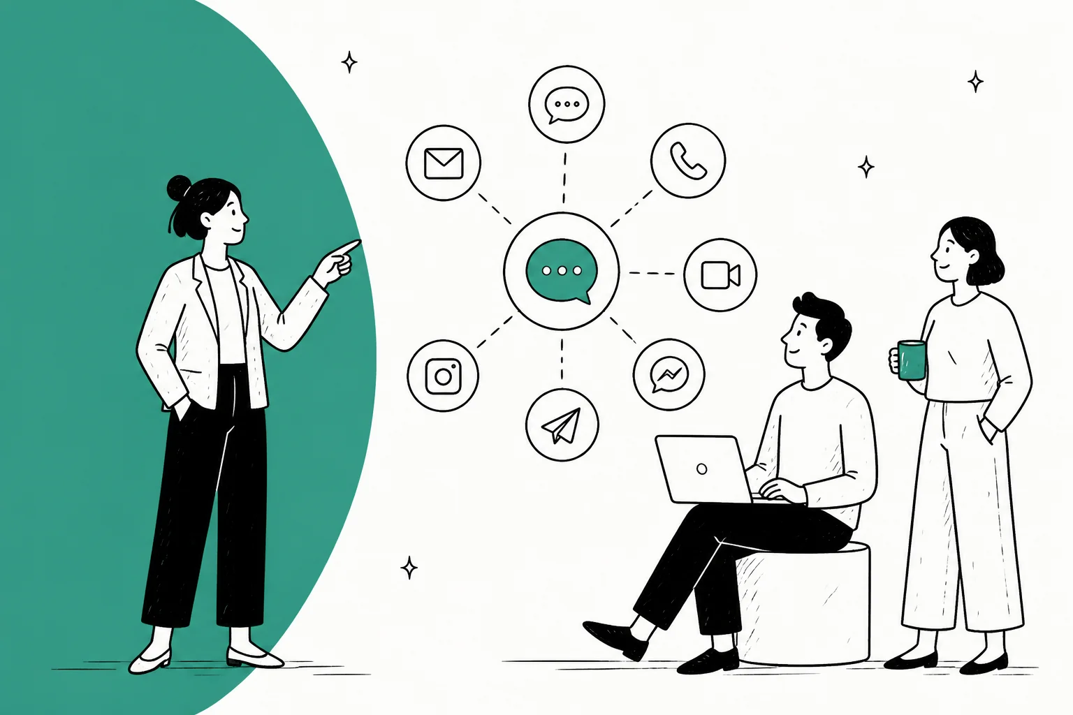 Illustrated hero banner for a guide to the best Respond.io alternatives in 2026