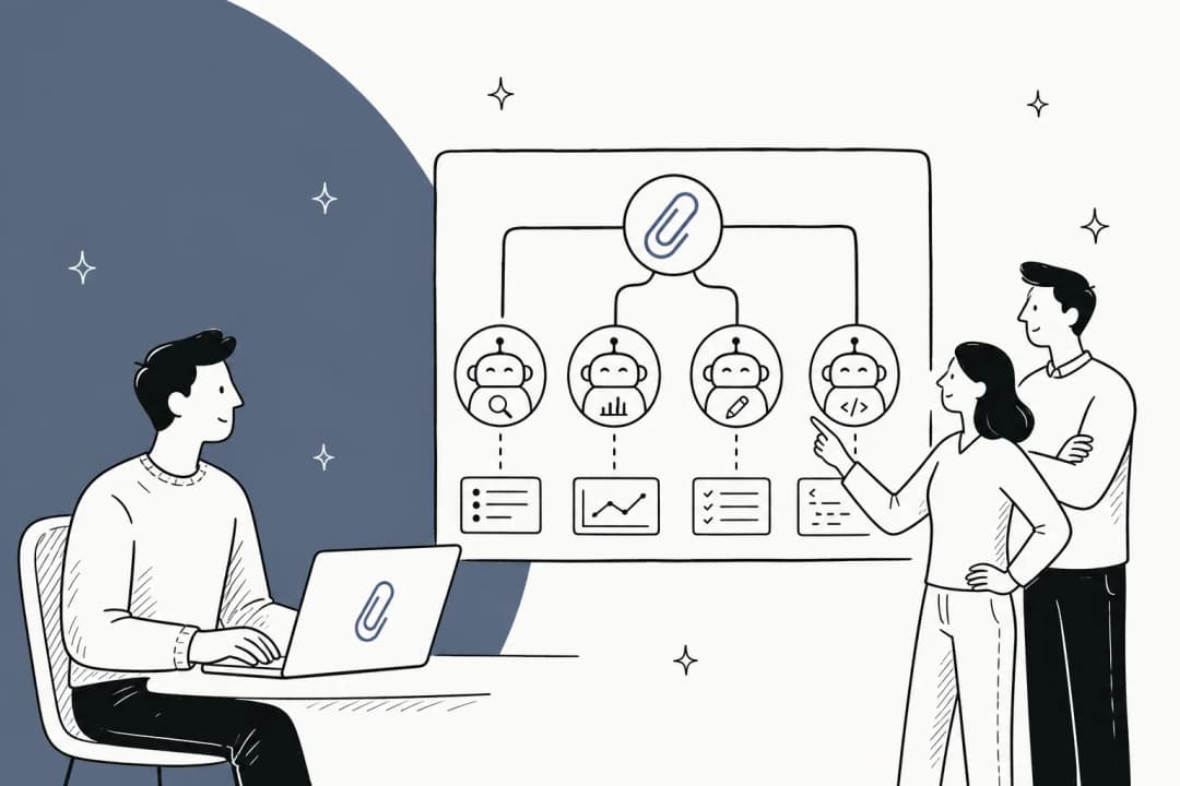 Illustrated hero banner for a hands-on review of Paperclip, the open-source AI agent control plane