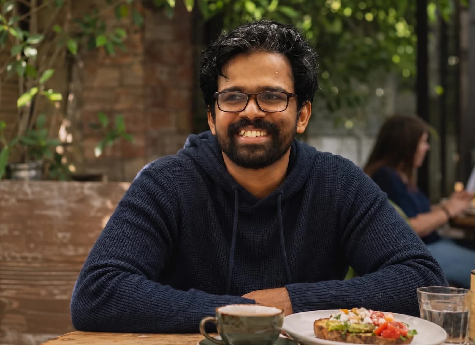 Nandakishor Mukkunnoth, the builder of Laya and founder of Convai Innovations, as shown on the Laya homepage