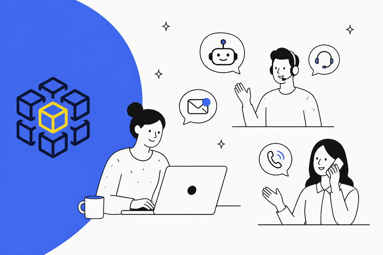 Workhub alternatives 2026: an AI support agent handling chat, email, and voice