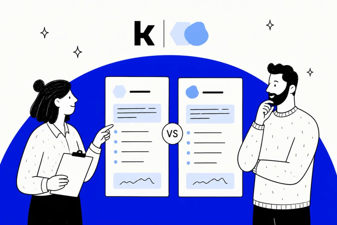 Kapa.ai vs Inkeep comparison illustration with two feature cards and a VS marker