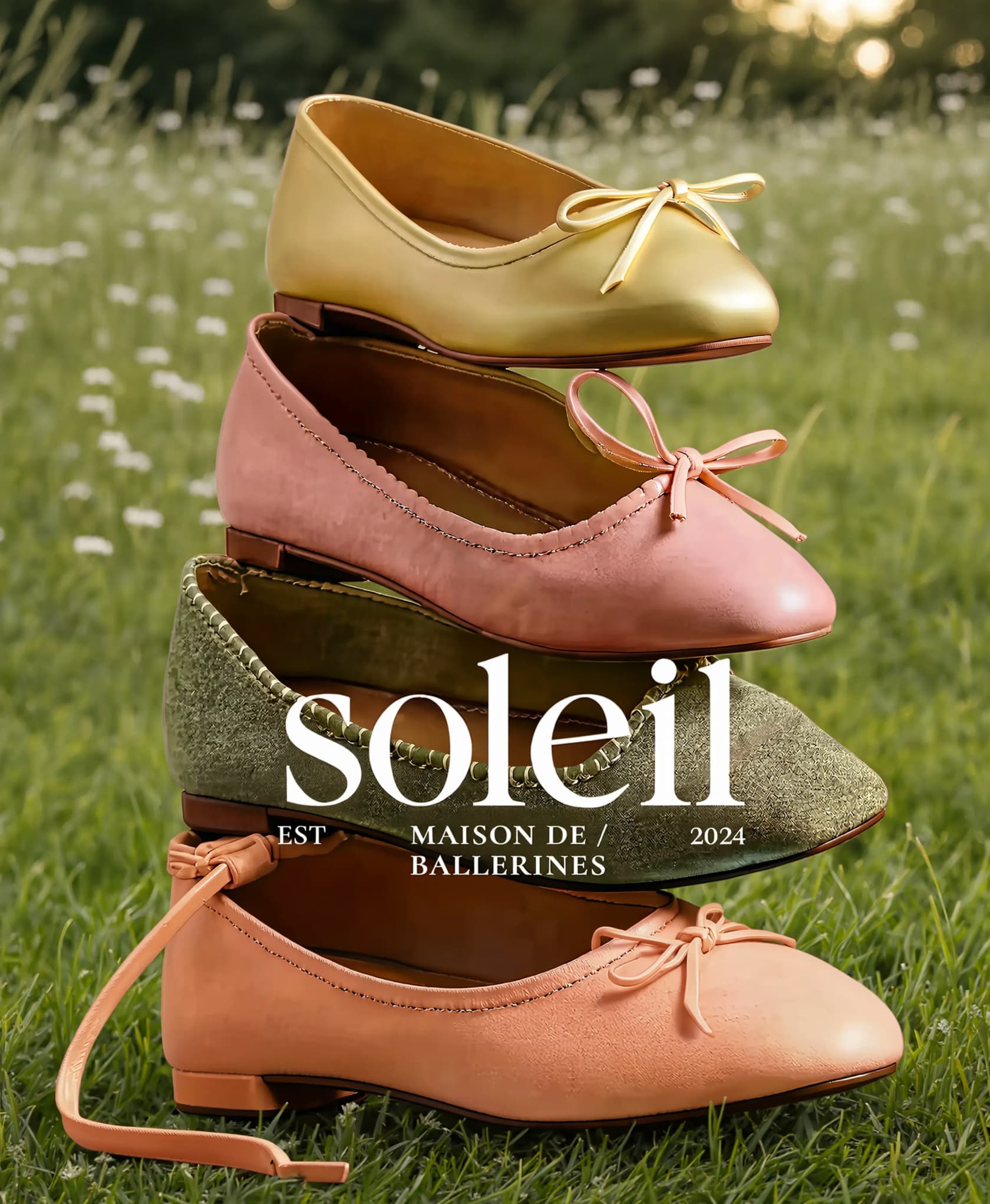 The same ad re-rendered with a new grassy background while the product and text stay put, from Reve