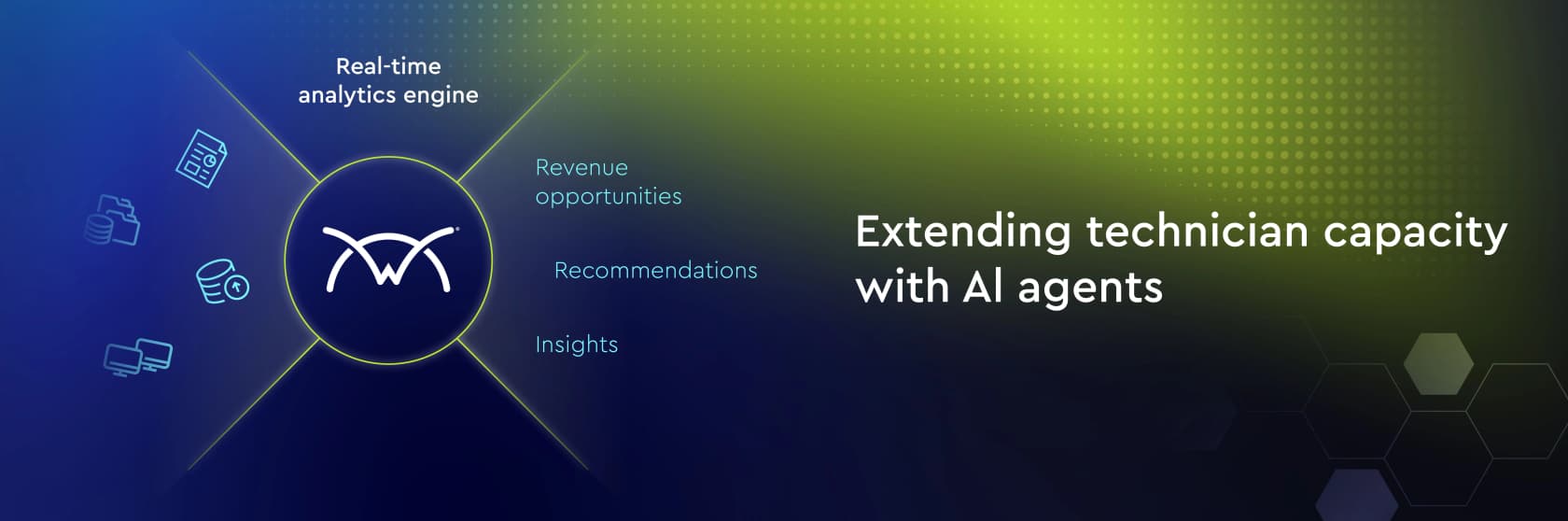 ConnectWise Asio platform positioning its AI agents around a real-time analytics engine, as shown on ConnectWise's platform page