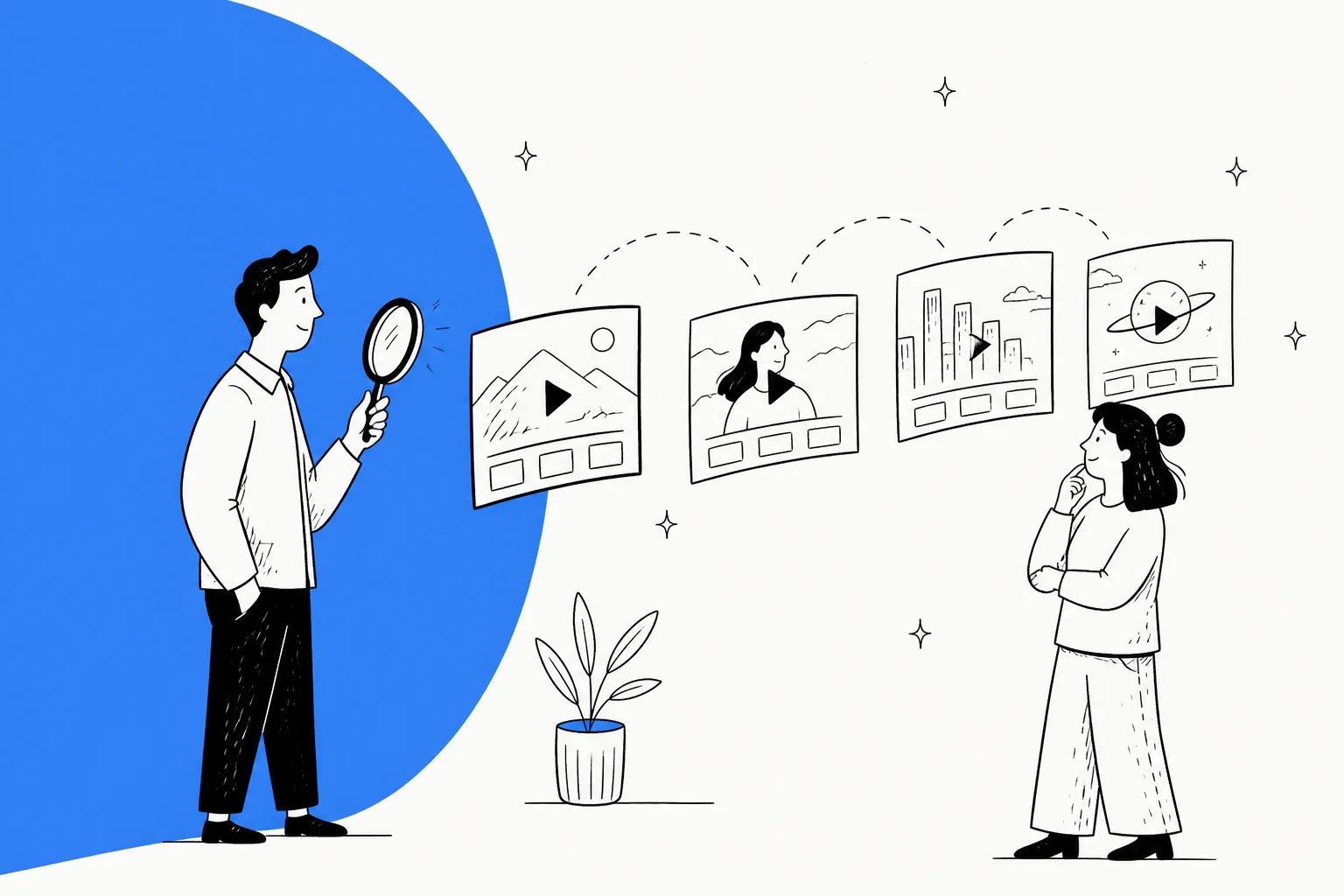 Illustration of AI video generation tools competing as alternatives to Google Gemini Omni 1.1 Flash