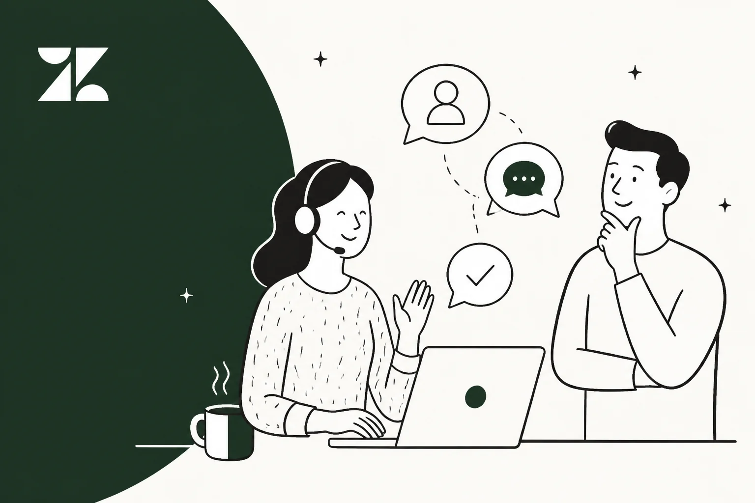 Illustration of a roundup comparing free alternatives to Zendesk for customer support