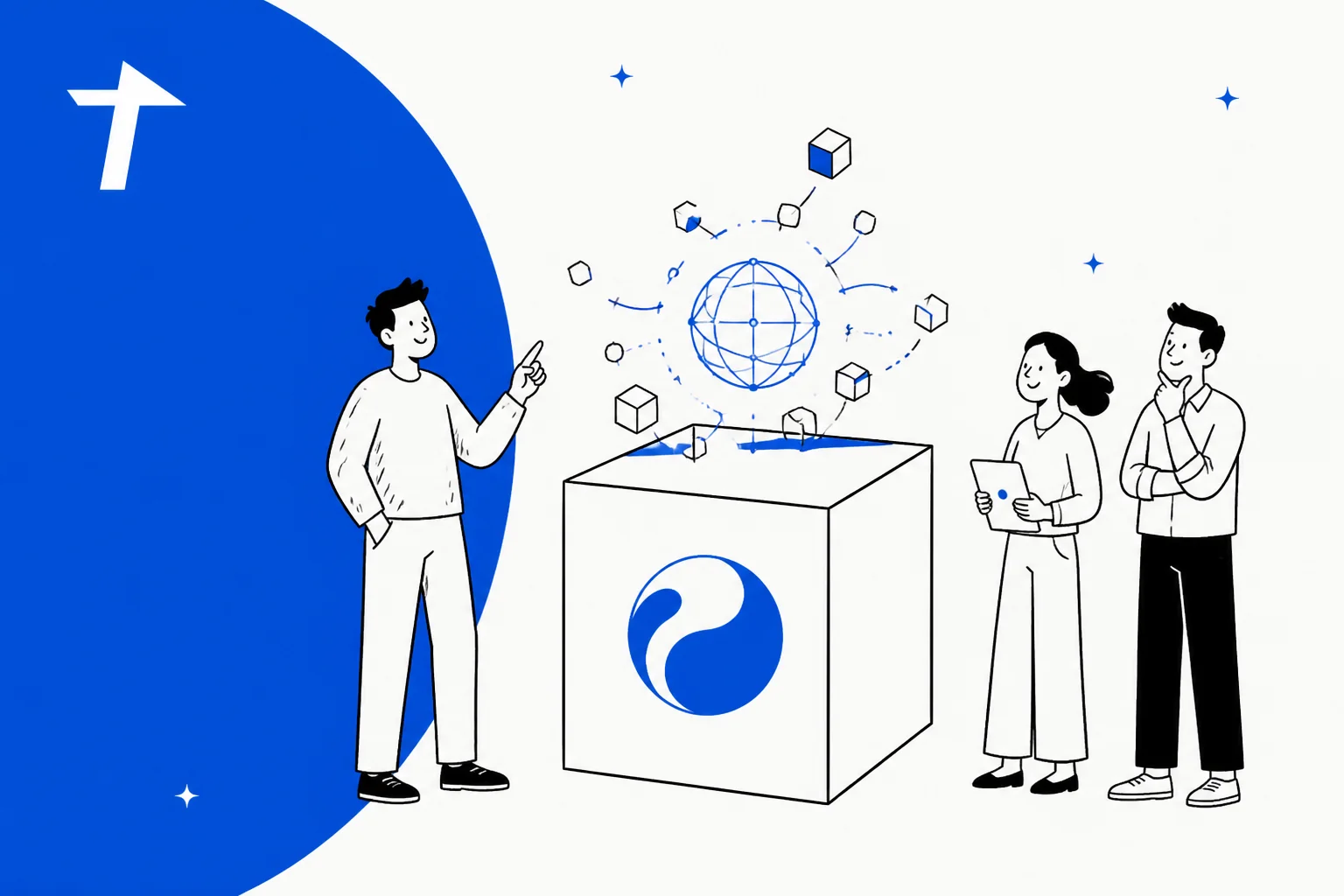 Illustration of Tencent Hunyuan Hy4 as a new open-source AI model being examined