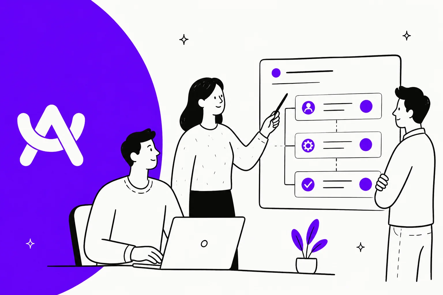 A.Team pricing 2026, an illustrated banner in A.Team's violet