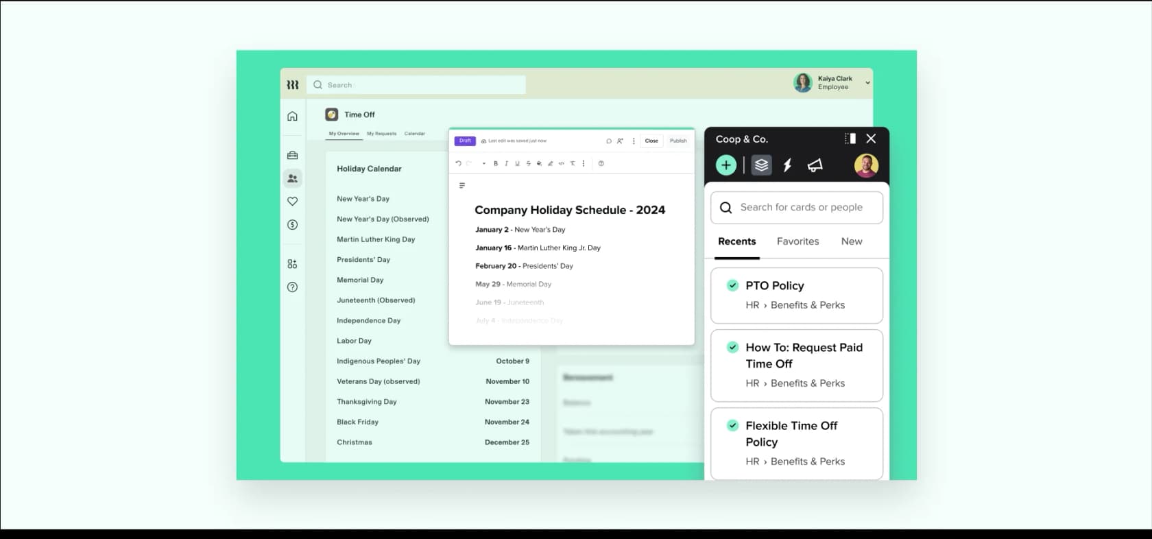 Guru card editor showing a knowledge card being created, as taken from Guru's help center