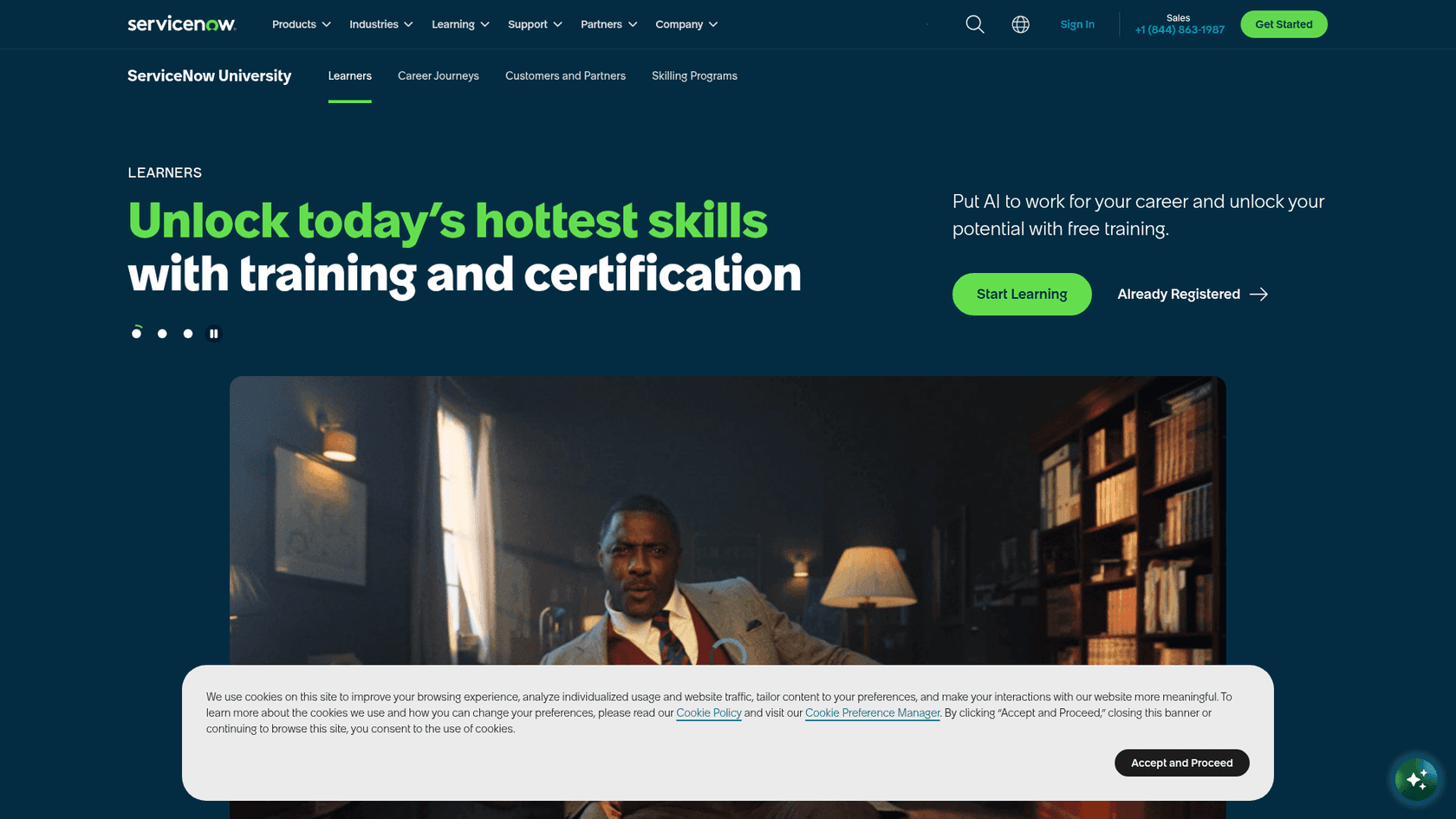 The ServiceNow University portal (formerly Now Learning), where the prerequisite training and certification exams live, as taken from ServiceNow.