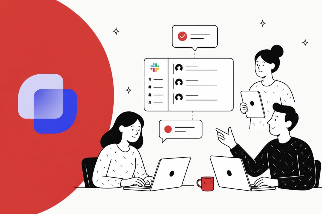 Illustration of Slack-native ticketing and help desk tools compared as Suptask alternatives