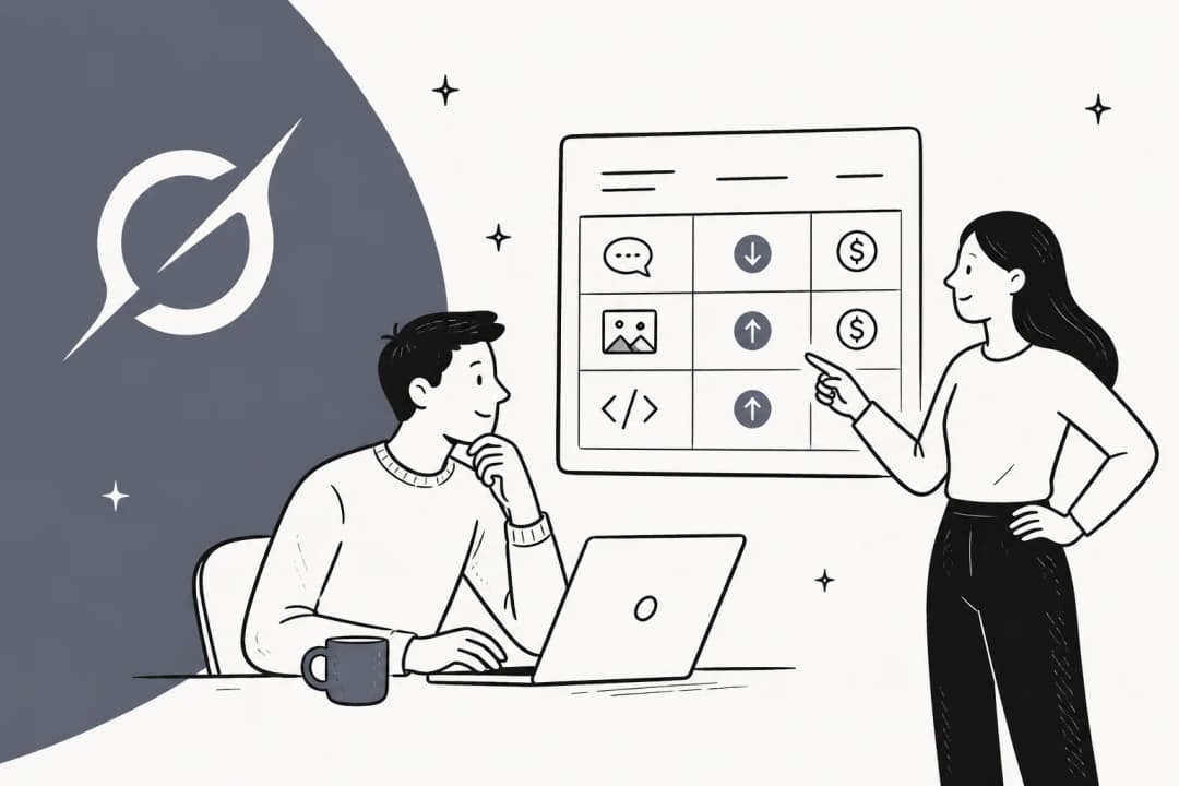 Grok 4.7 pricing hero banner with the Grok logomark and an API token cost table