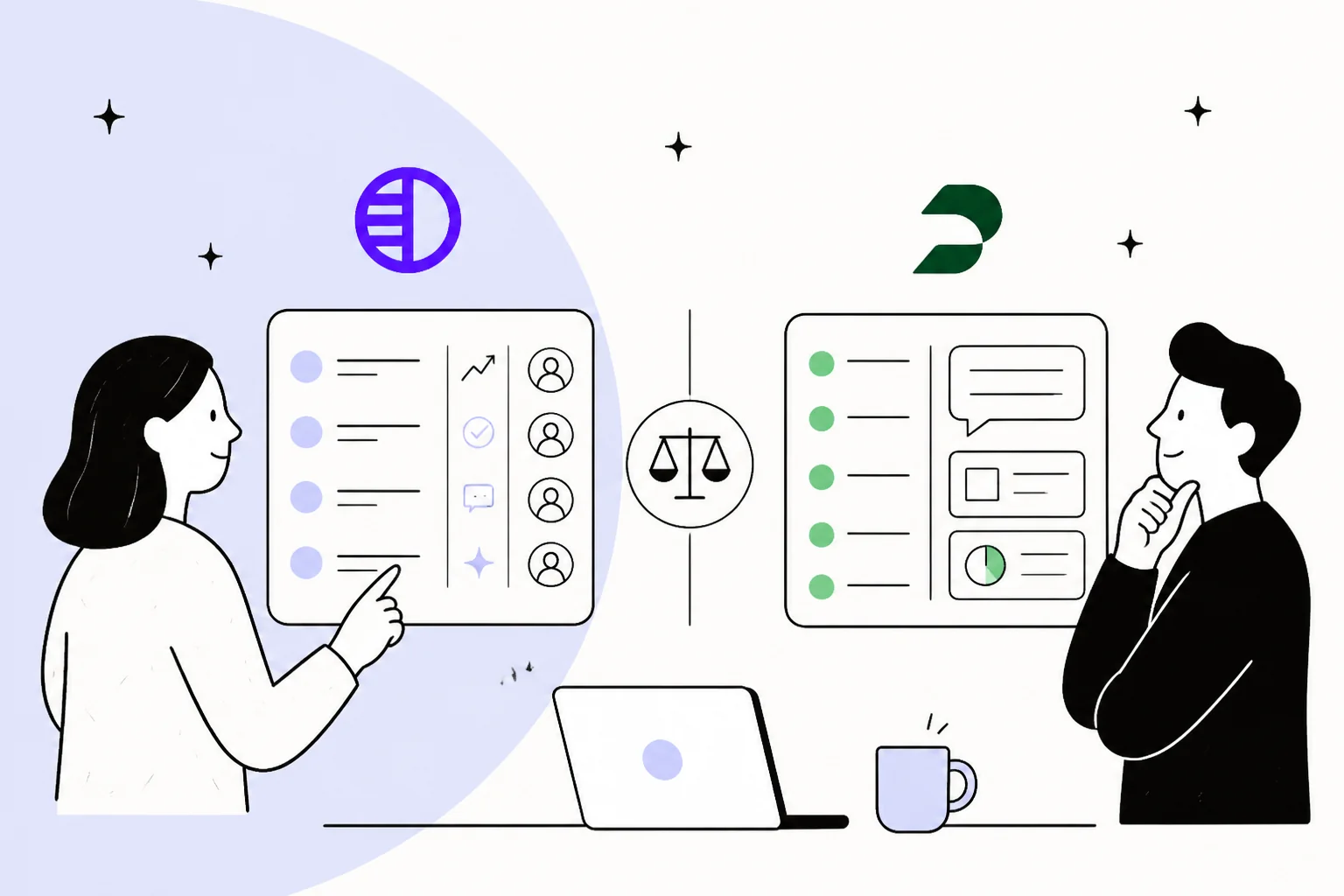 Pylon vs Plain comparison banner for B2B support platforms