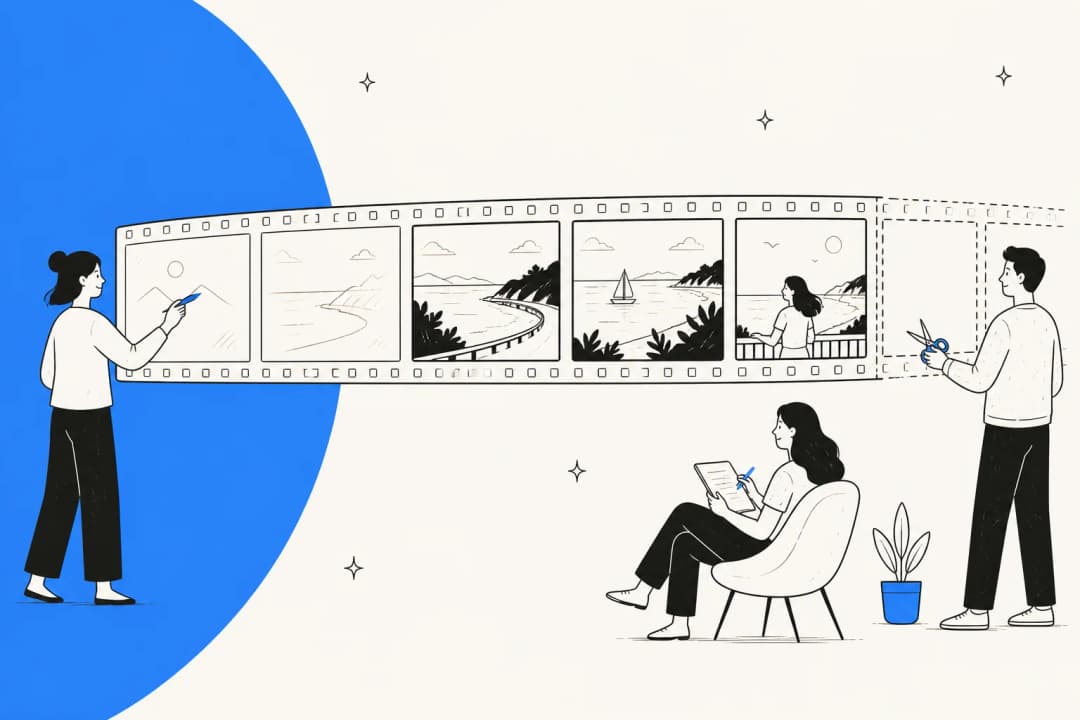 Illustration representing Google's Gemini Omni 1.1 Flash AI video generation and editing model
