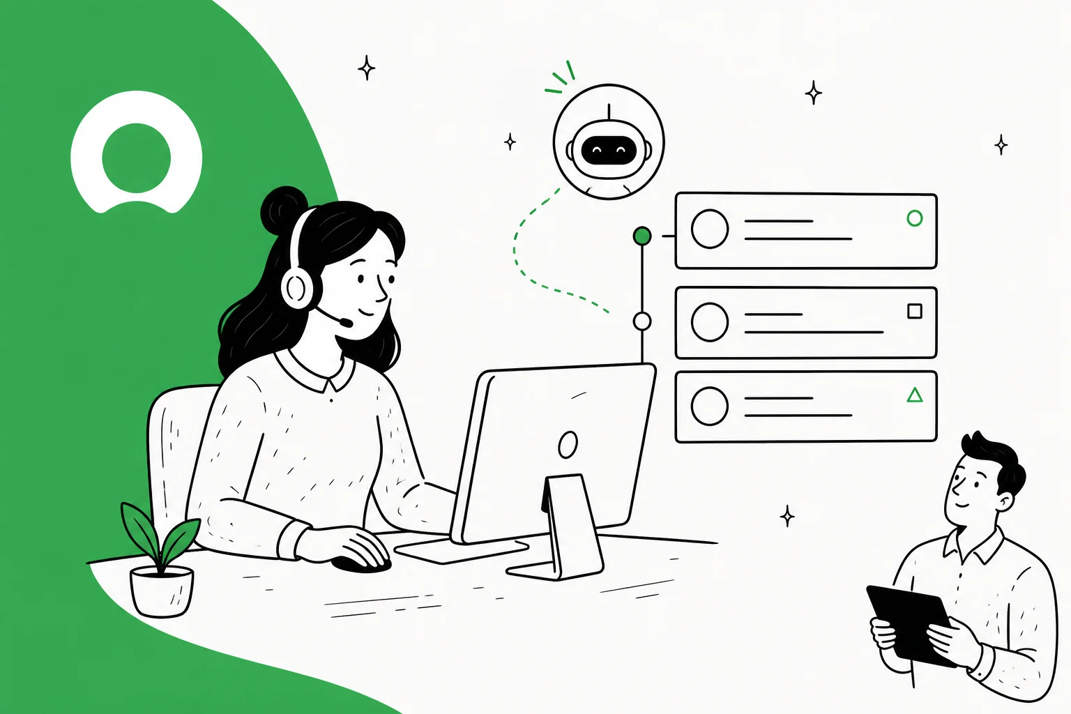 Grok Bot working a ServiceNow incident queue, illustrated hero banner