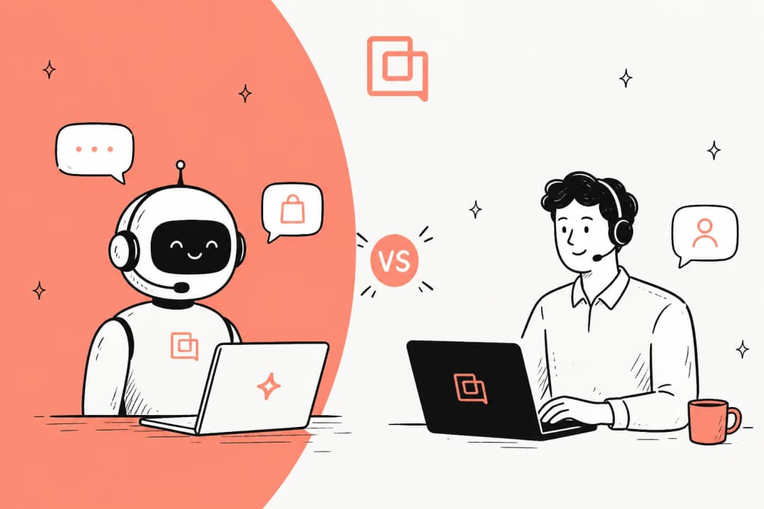 Gorgias AI Agent versus eesel AI comparison banner for ecommerce customer support