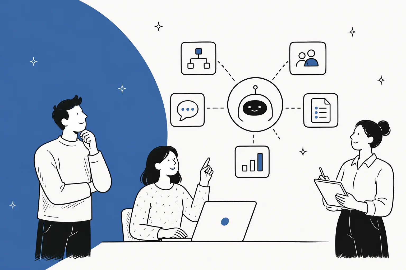 Illustrated hero banner for a 2026 guide to the best Relevance AI alternatives and no-code AI agent platforms