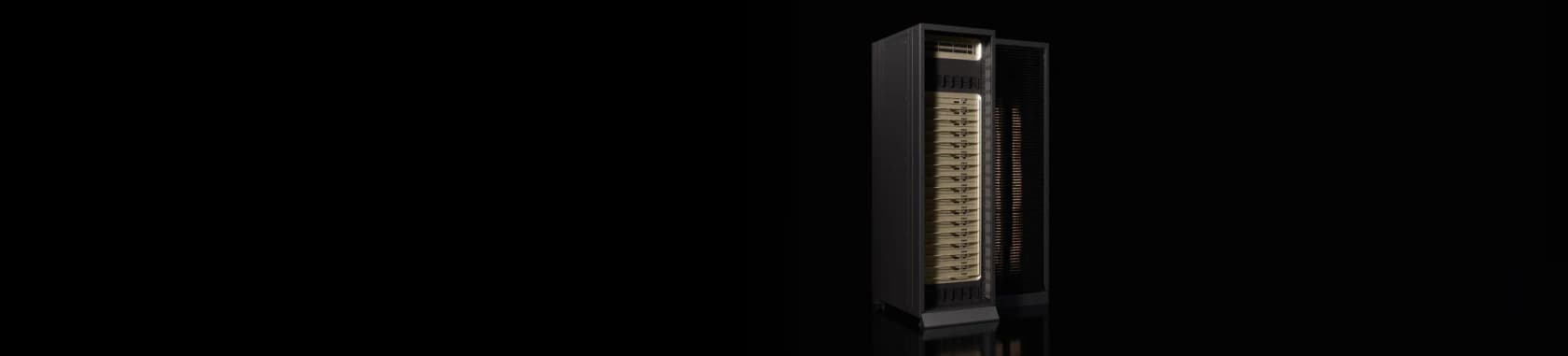 Render of the NVIDIA Groq 3 LPX rack, as shown on NVIDIA's product page