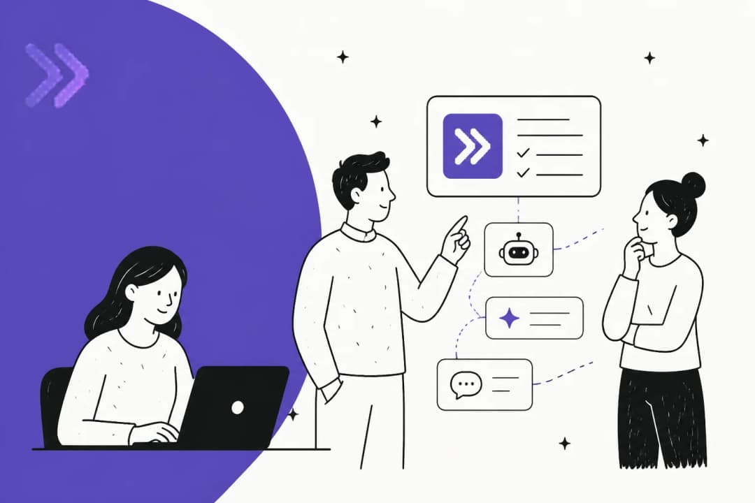 Illustrated banner for a roundup of Pluno AI alternatives for technical B2B support teams