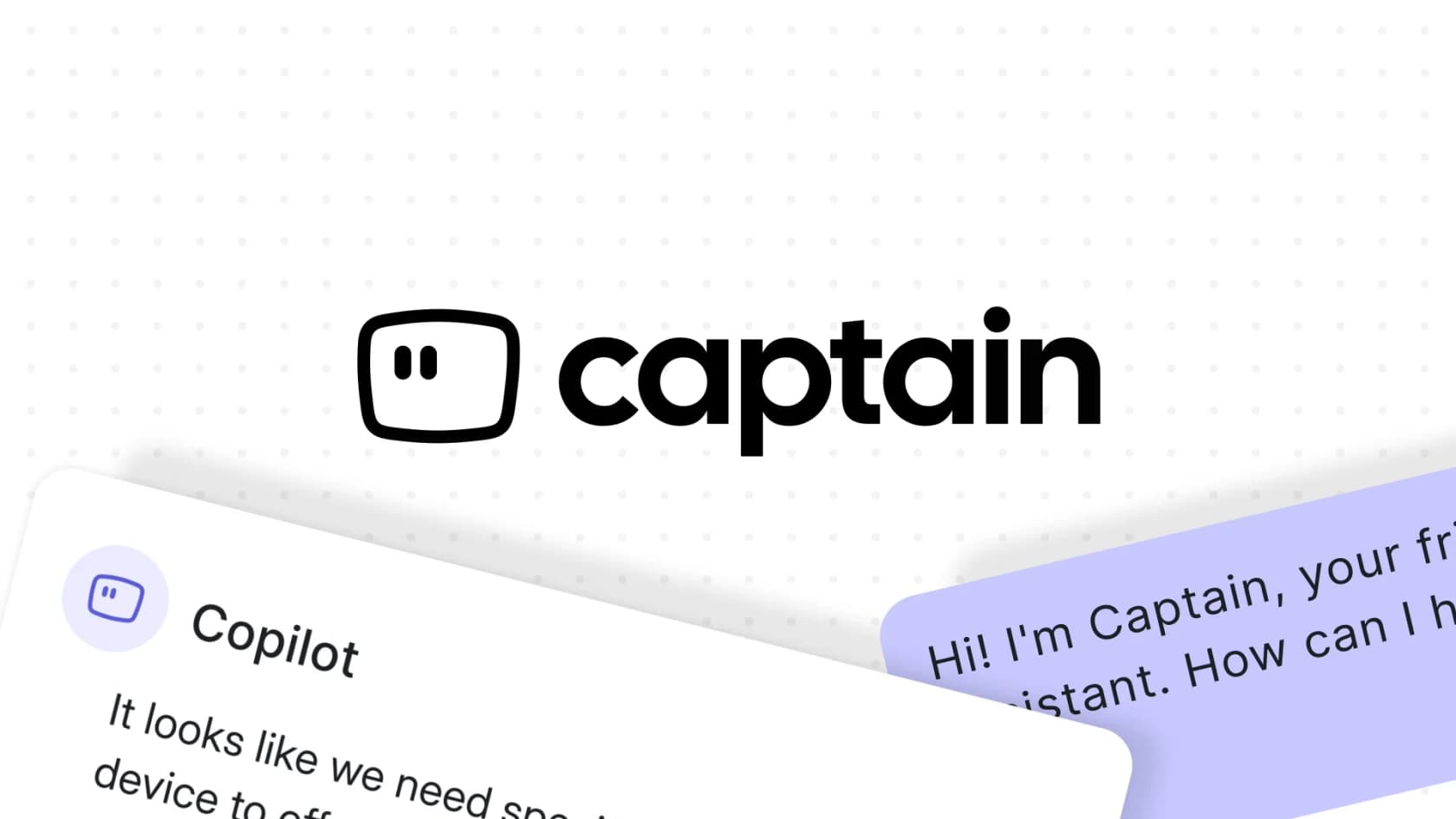 Chatwoot's Captain AI, showing the customer-facing assistant alongside the agent-side Copilot suggestion, as taken from Chatwoot