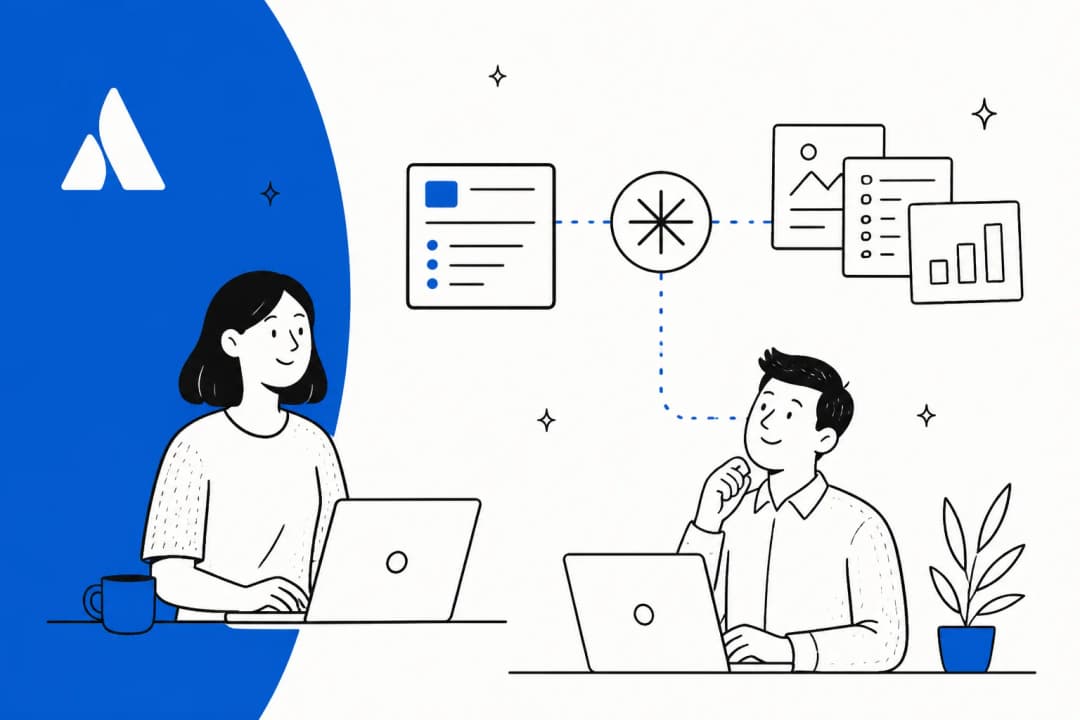 Illustration of Claude reading and writing Confluence pages through the Atlassian Rovo MCP server
