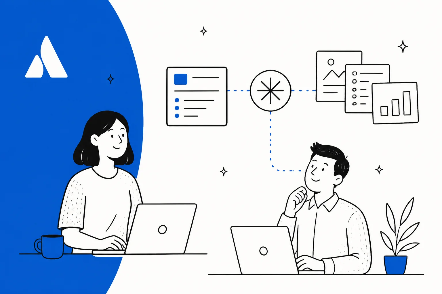 Illustration of Claude reading and writing Confluence pages through the Atlassian Rovo MCP server