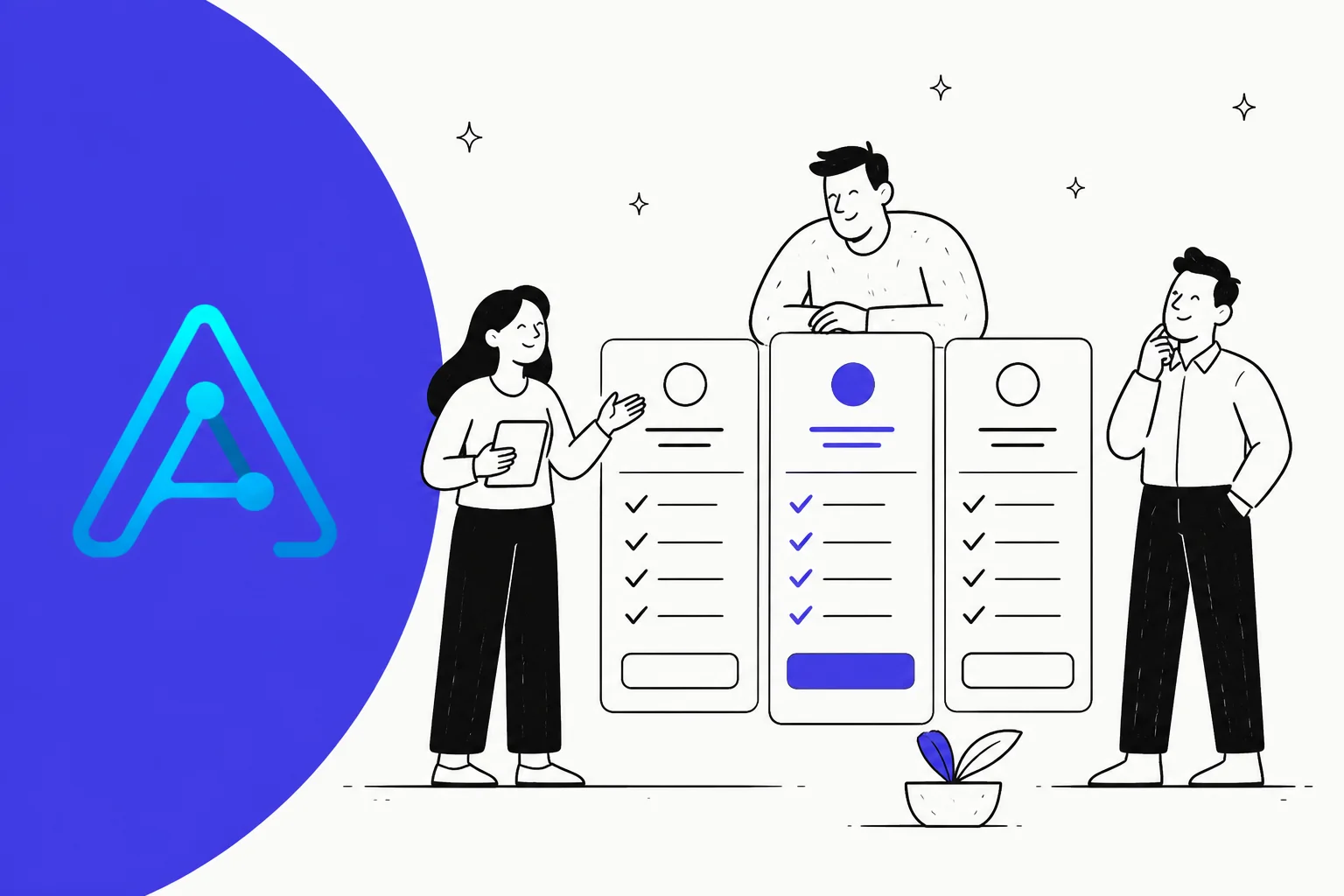 AGO AI pricing breakdown illustration with the AGO logo