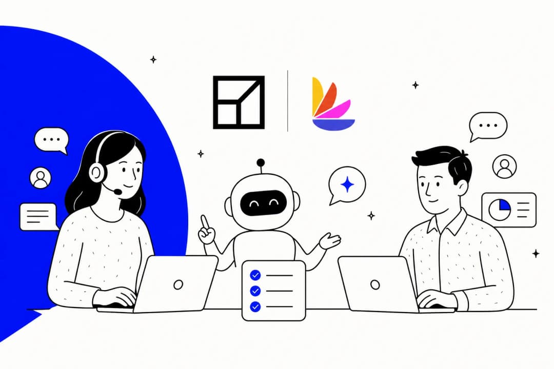 Two AI customer support agents side by side, representing a Gradient Labs vs Lorikeet comparison