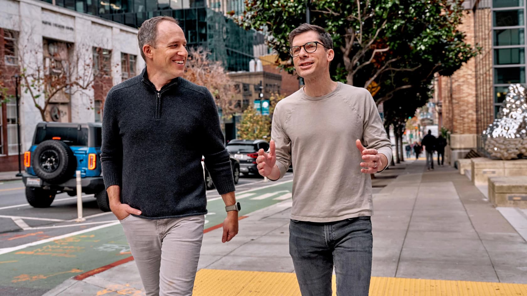 Sierra co-founders Bret Taylor and Clay Bavor, as taken from Sierra