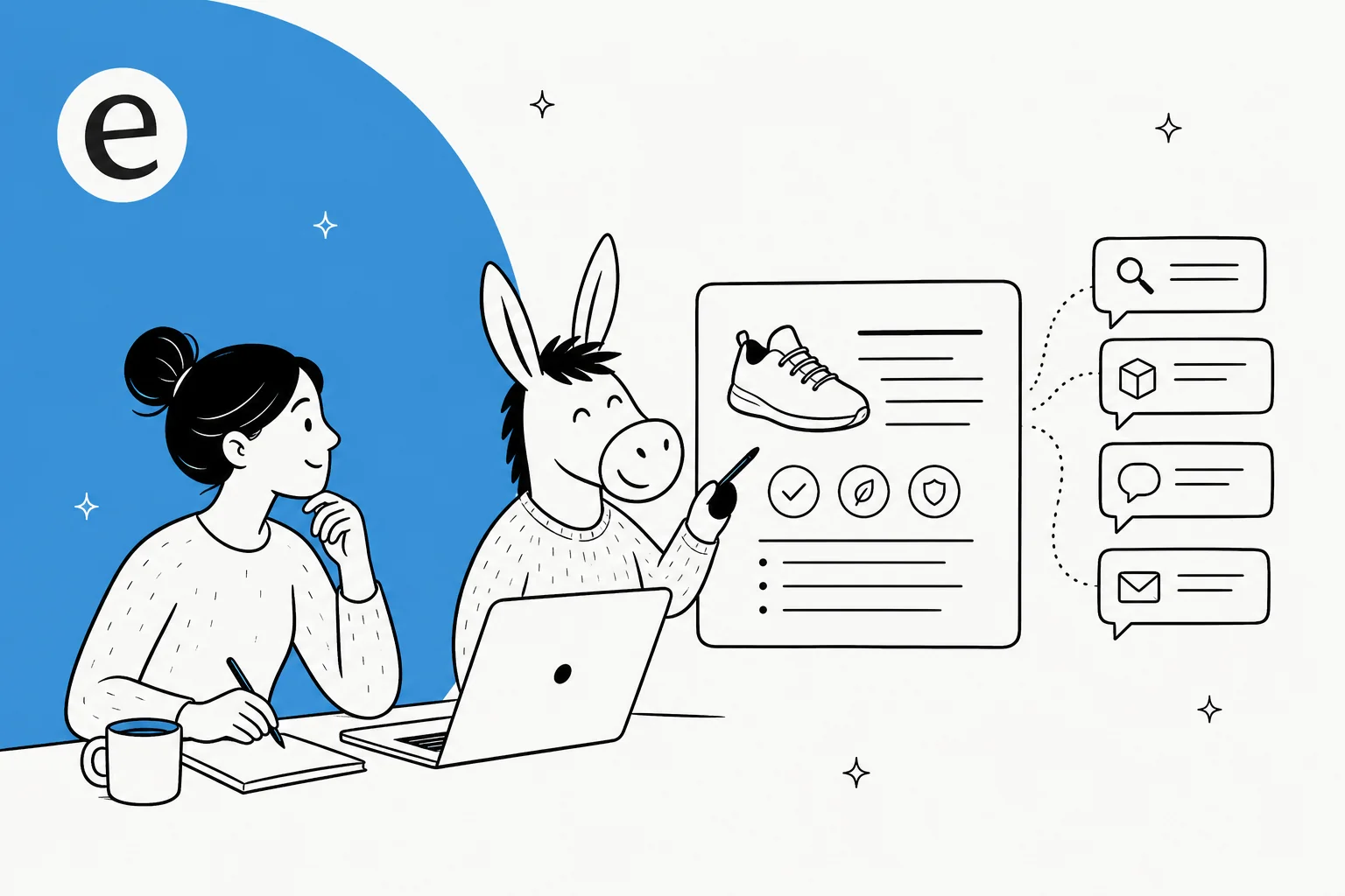 An AI teammate turning real product specs and the questions buyers actually ask into product descriptions that convert