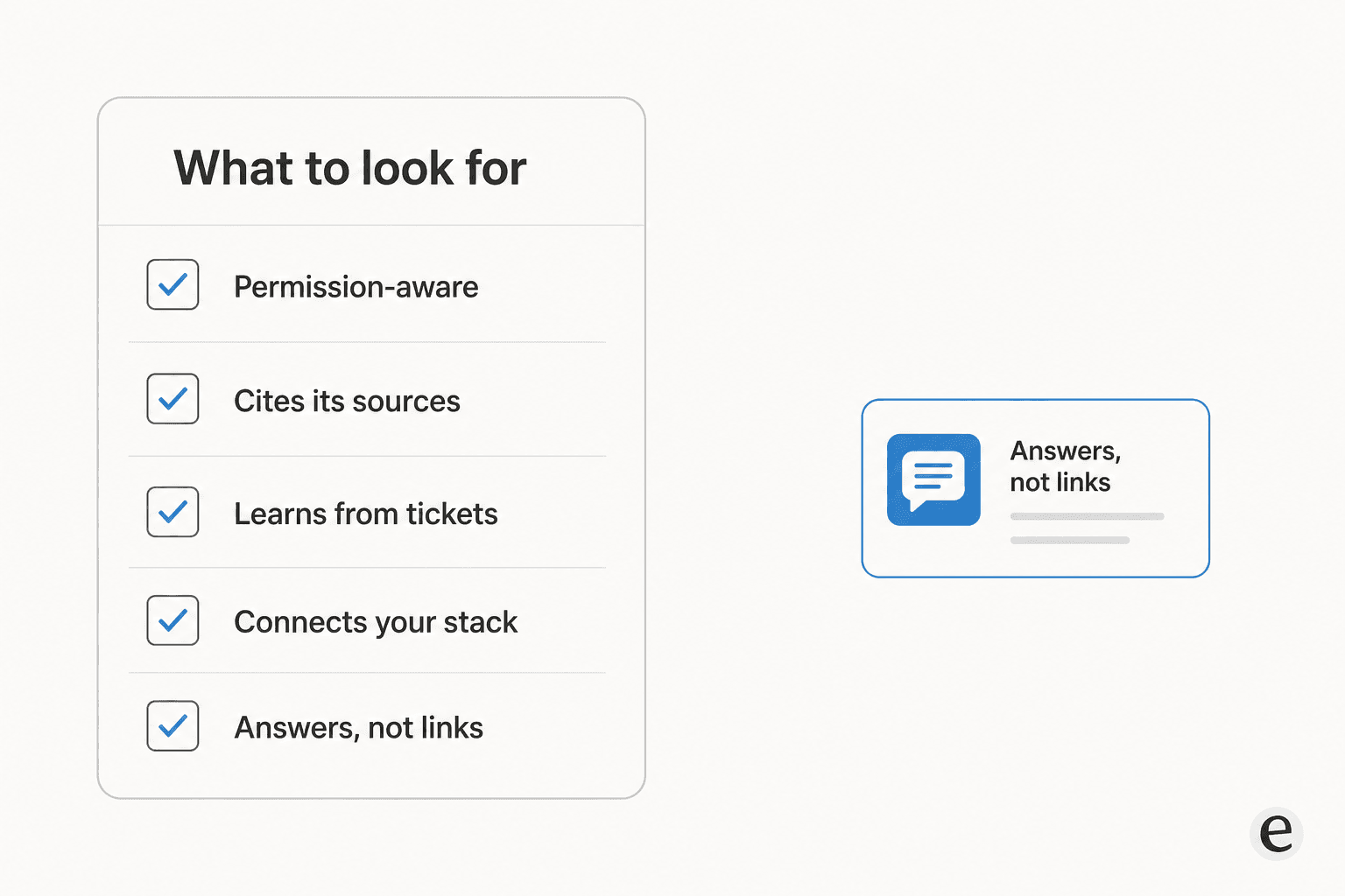 Checklist: what to look for in an AI enterprise search tool