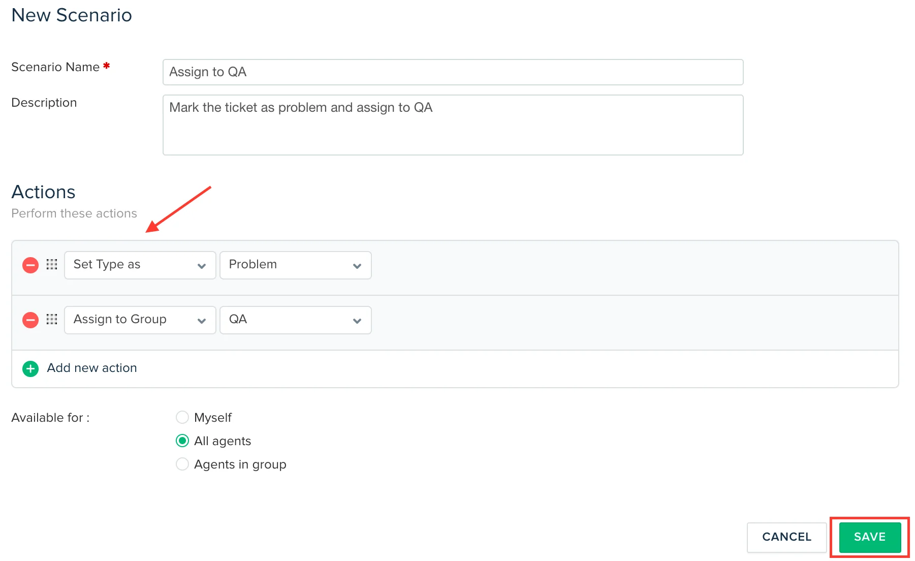 Freshdeskサポートドキュメントから取得したシナリオ自動化で利用可能なアクション一覧