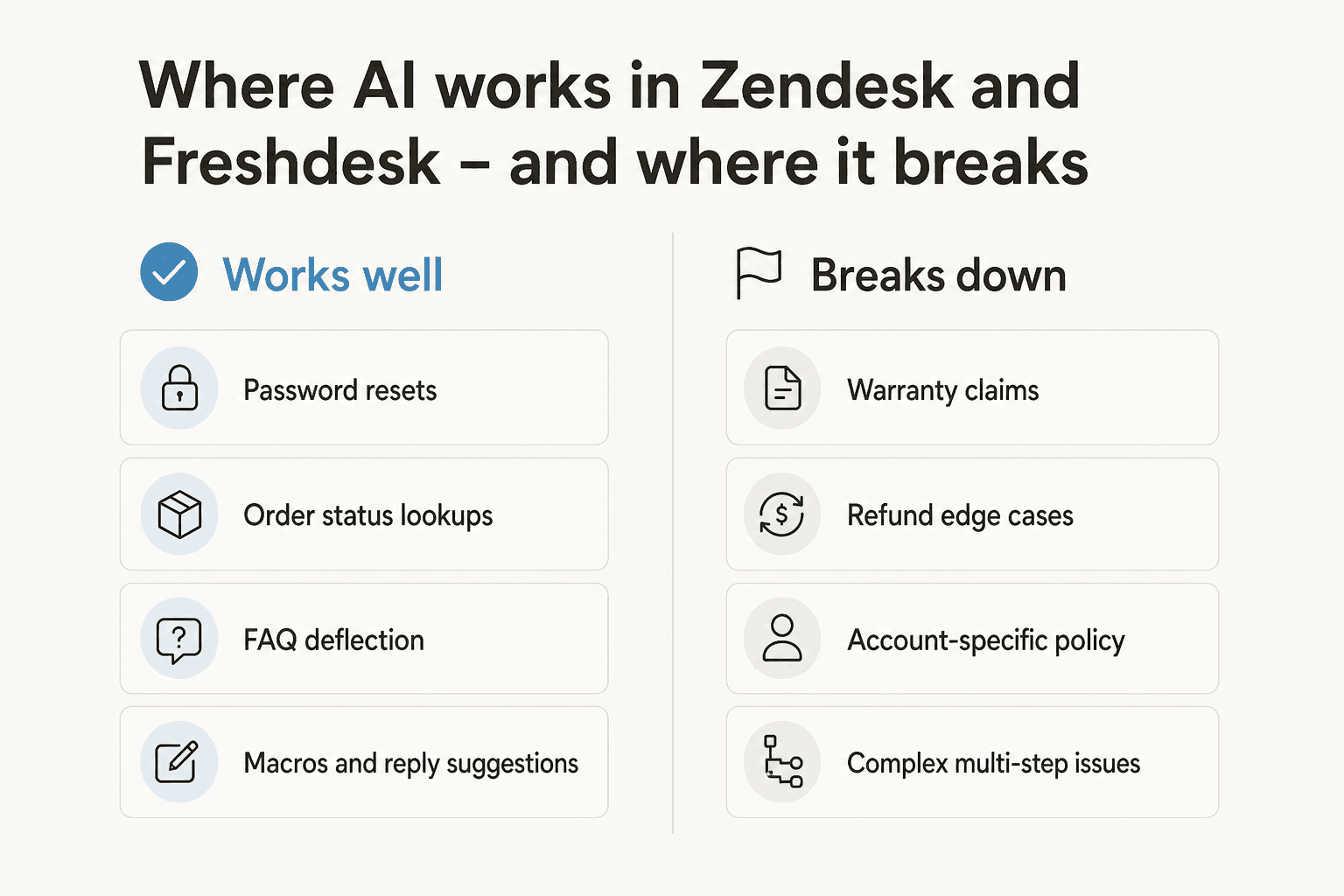 Where AI works in Zendesk and Freshdesk - and where it breaks