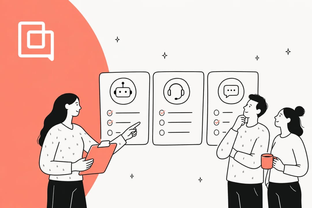 Illustration of a roundup of the best AI customer support alternatives to Gorgias